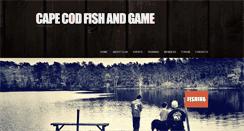 Desktop Screenshot of capecodfishandgame.com