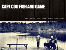 Tablet Screenshot of capecodfishandgame.com